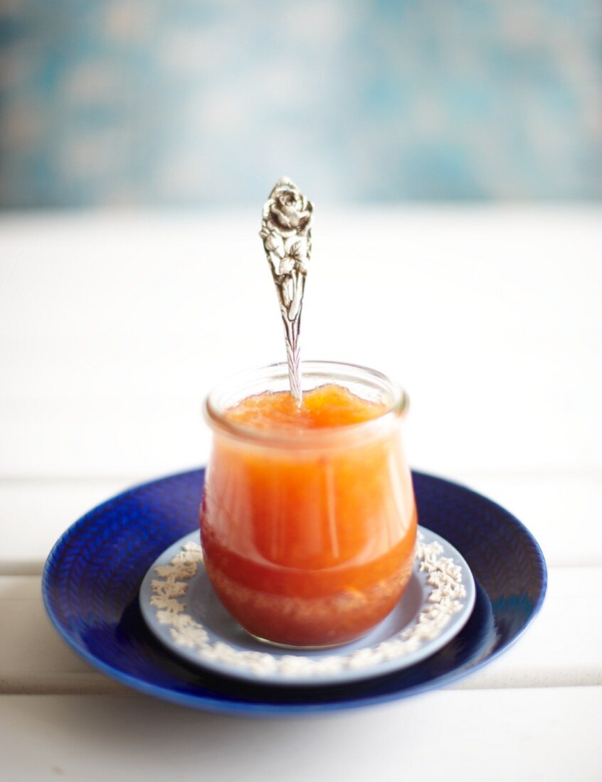 A jar of quince jam