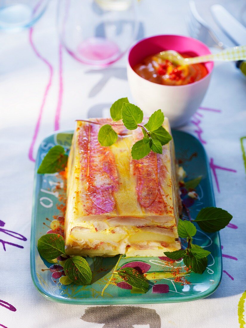 Rhubarb terrine