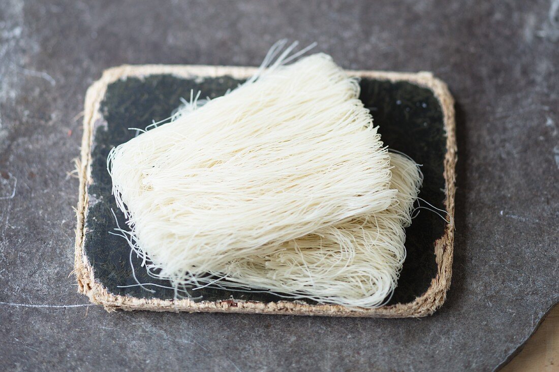 Uncooked rice noodles