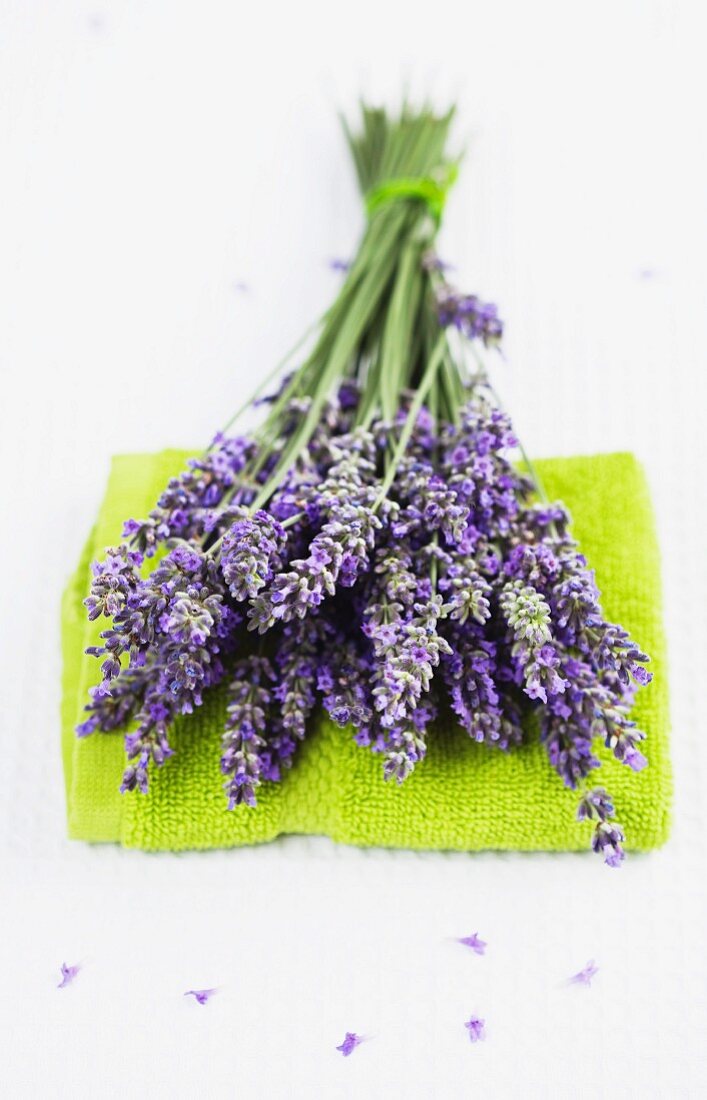 Lavender on a towel