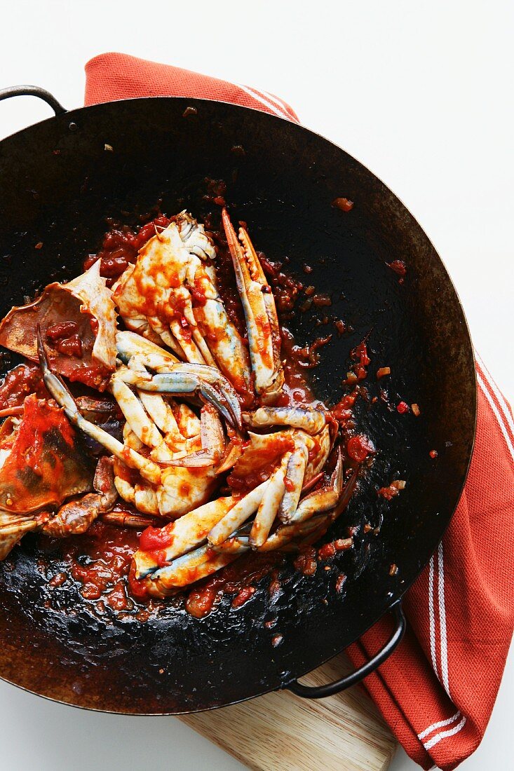 Crab in a chilli sauce