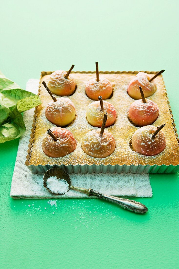 Baked apple cakes