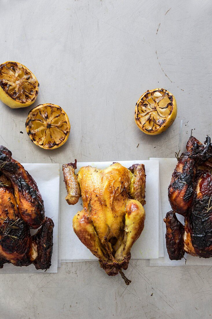 Roast chicken with lemon