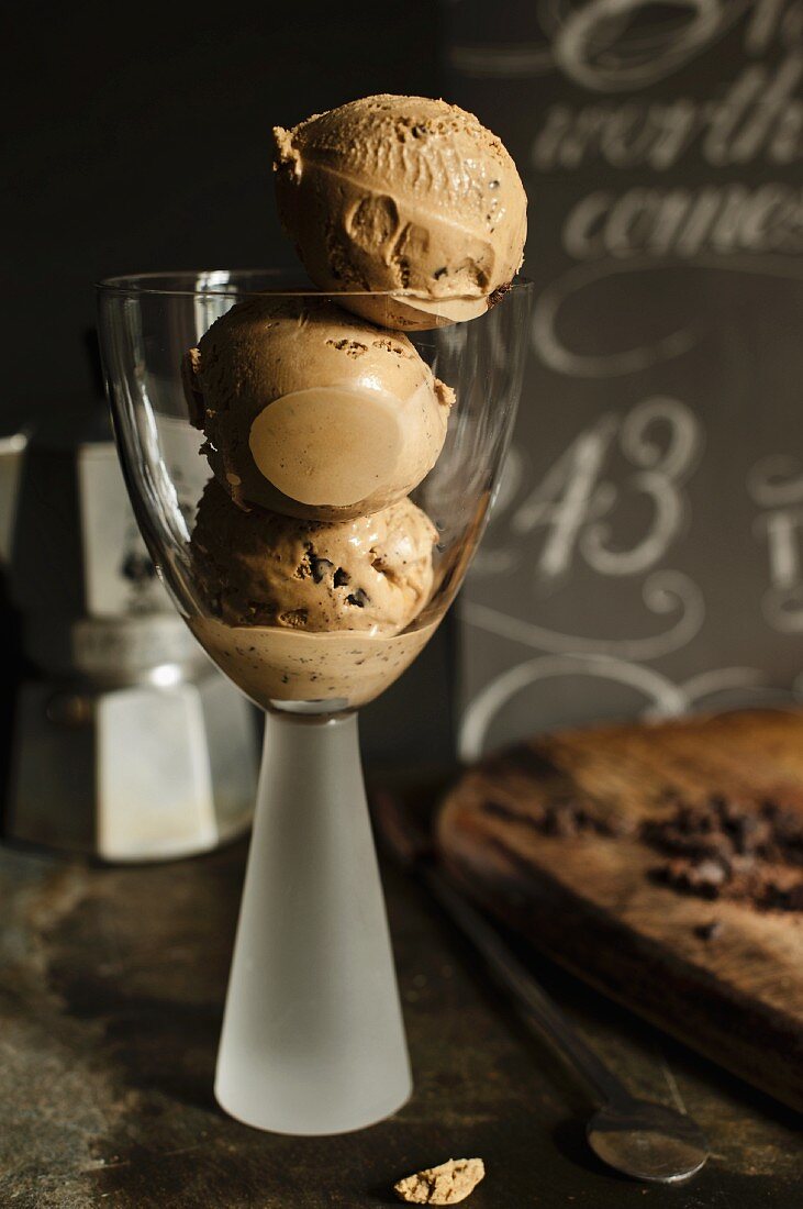 Coffee ice cream