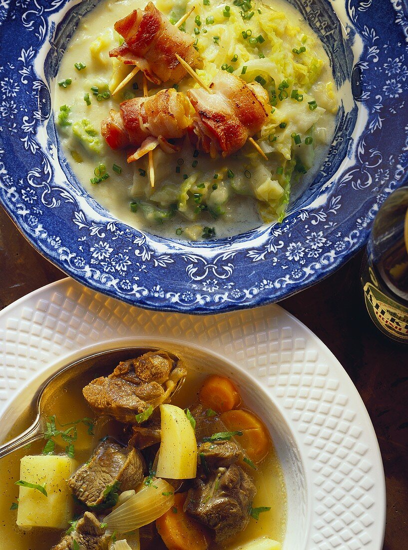 Irish Stew (Eintopf mit Hammel) & Colcannon (Wirsingeintopf)