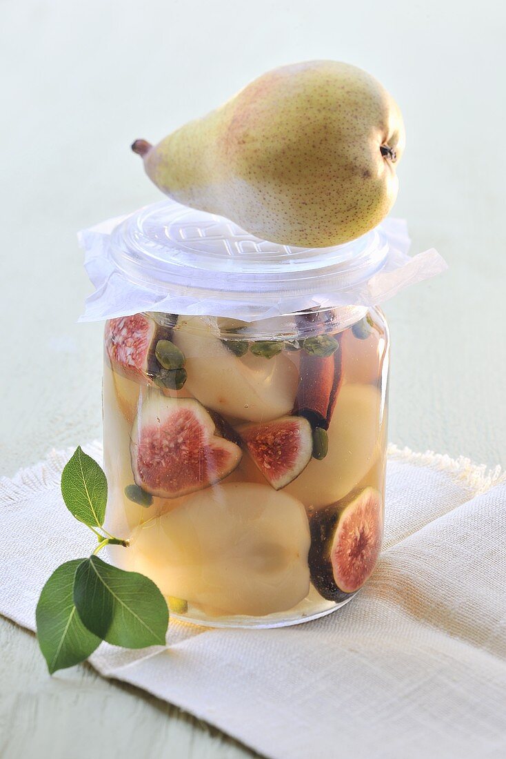 Pickled pears and figs