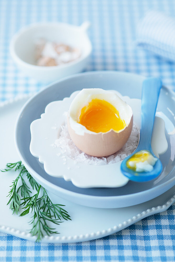 Weichgekochtes Ei zu Ostern