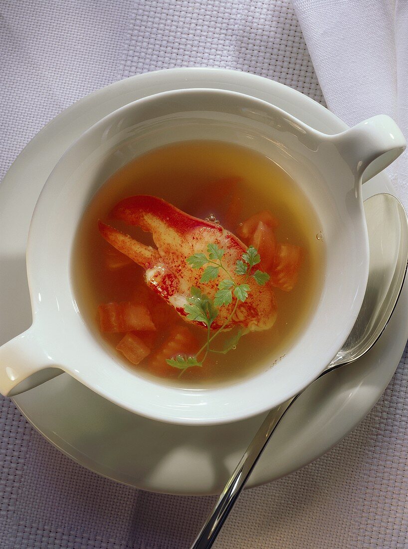 Lobster clear Soup