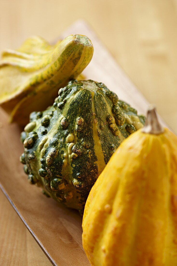 Three Assorted Autumn Squash