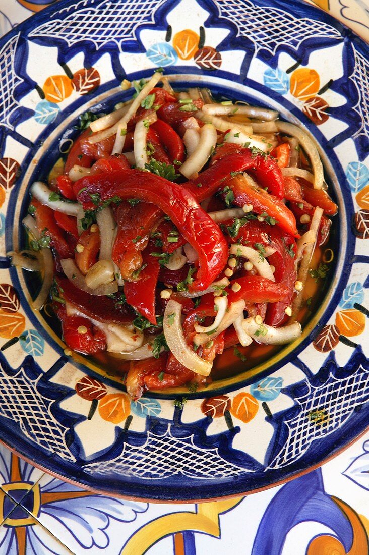 Pepper and fennel salad