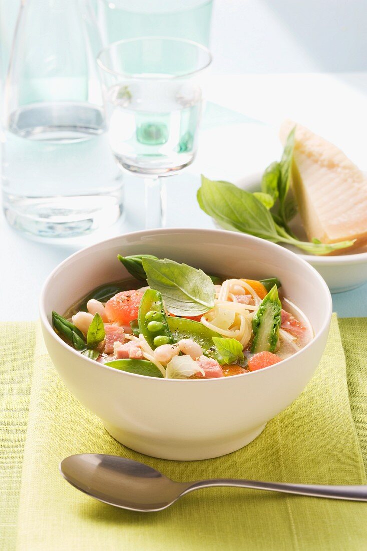 Minestrone (Italian vegetable soup)