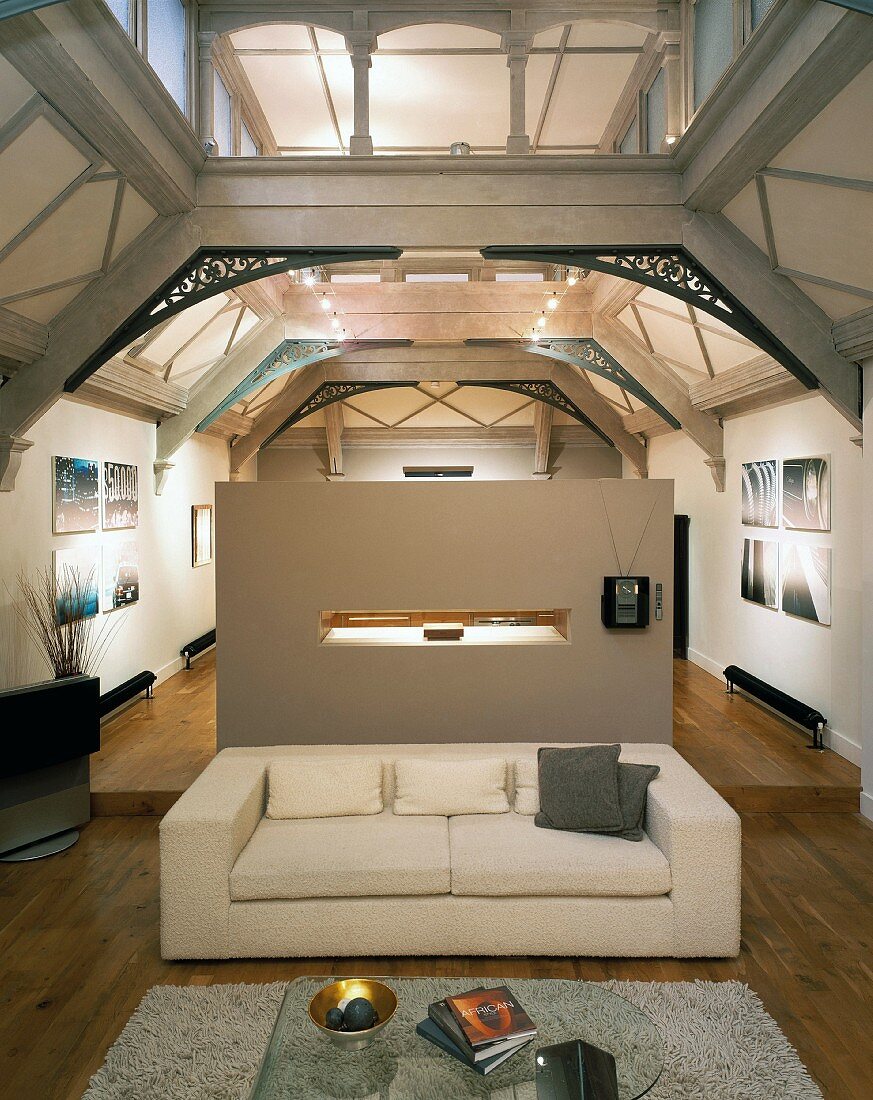 Loft-style living space in Art Nouveau factory