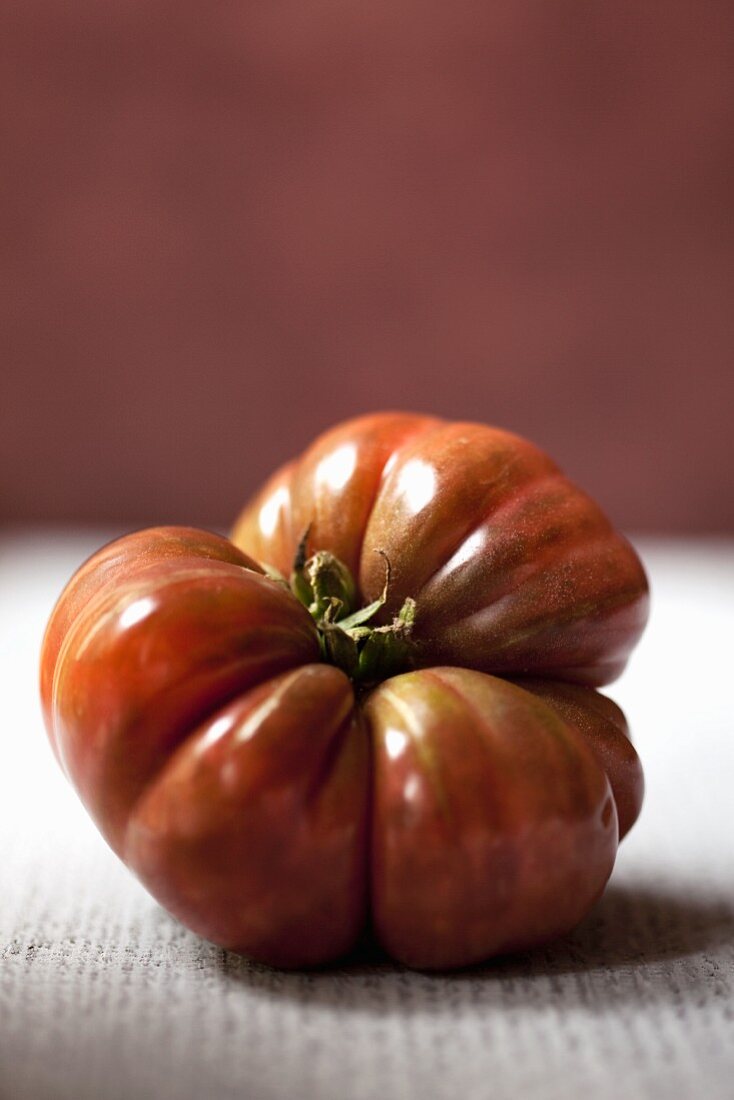 A 'Purple Calabash' beefsteak tomato