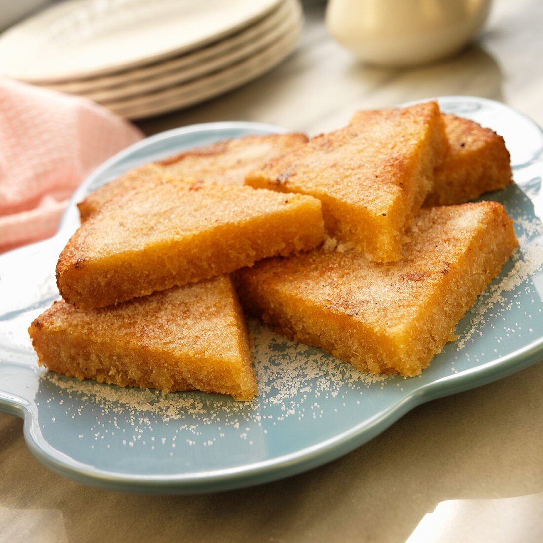 Fried Cassava Cakes Sprinkled with Sugar