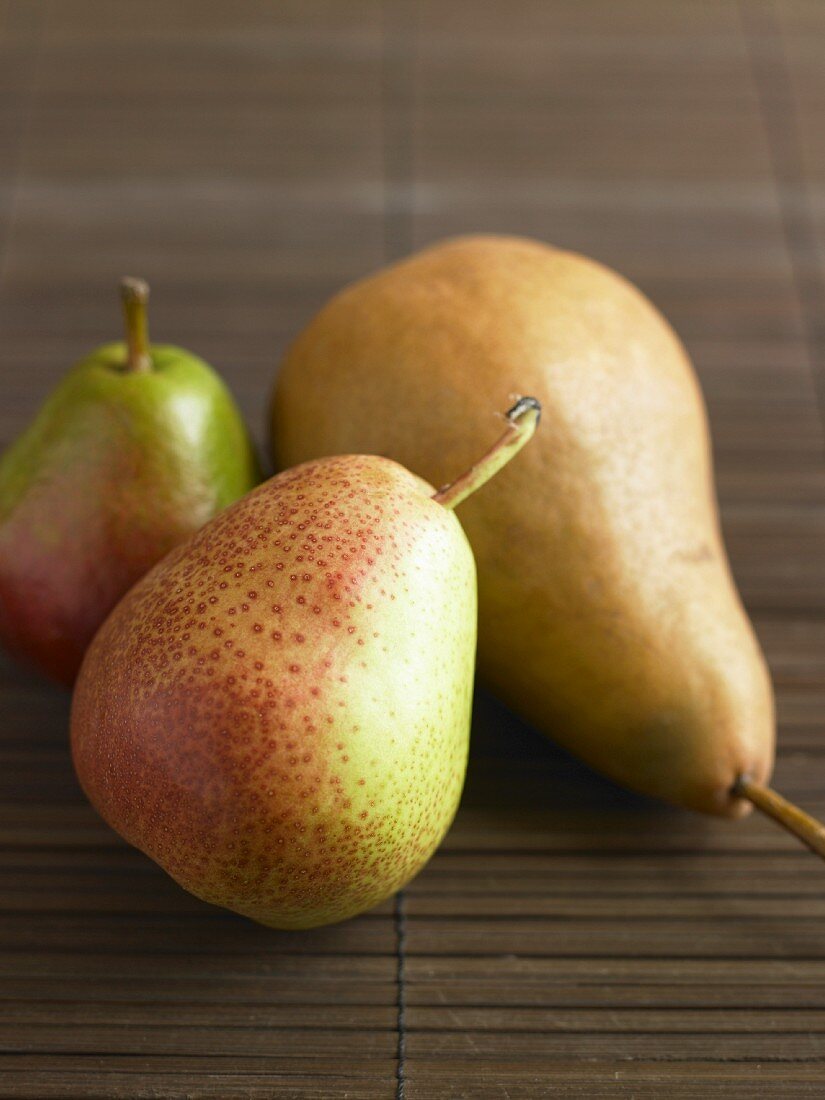 Three different pears