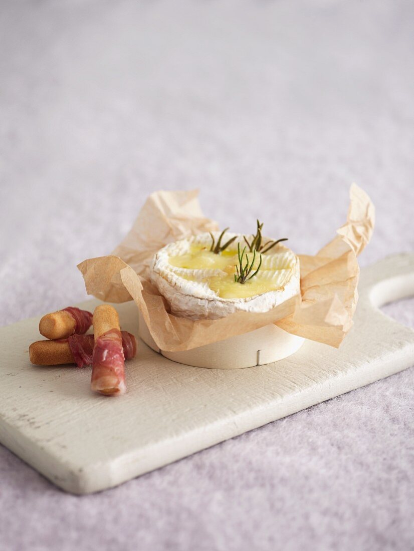 Soft cheese with rosemary
