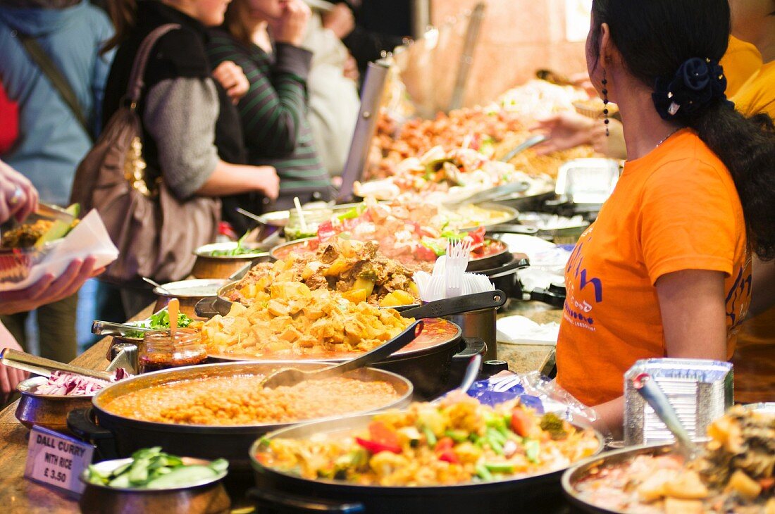 Asian market in London