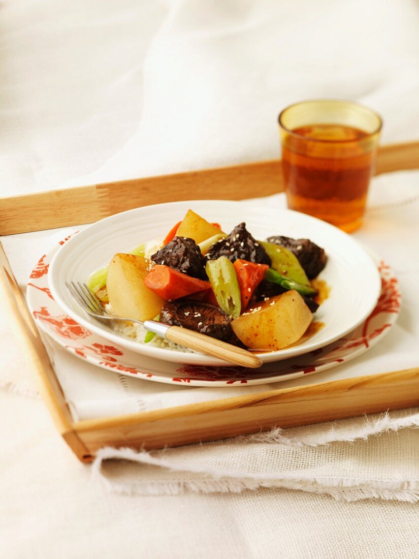 Beef with vegetables (Korea)