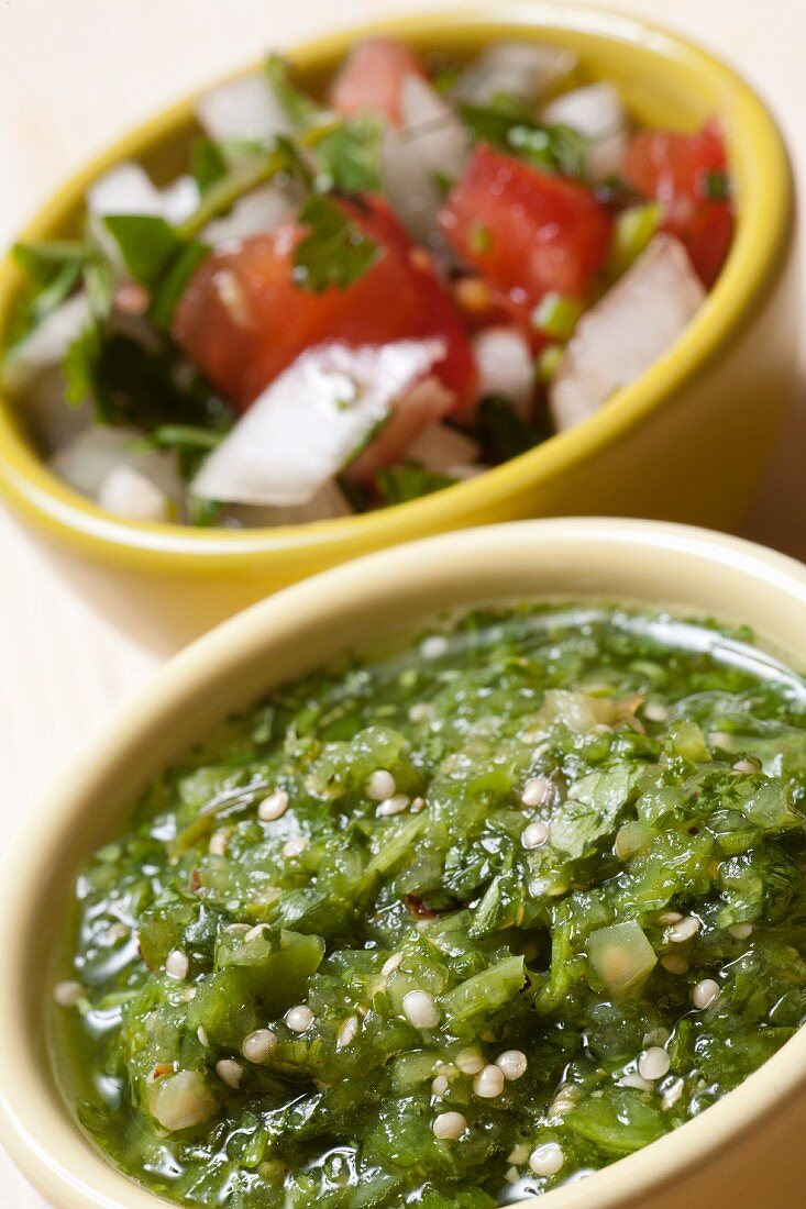 Salsa Verde und Salsa Picante