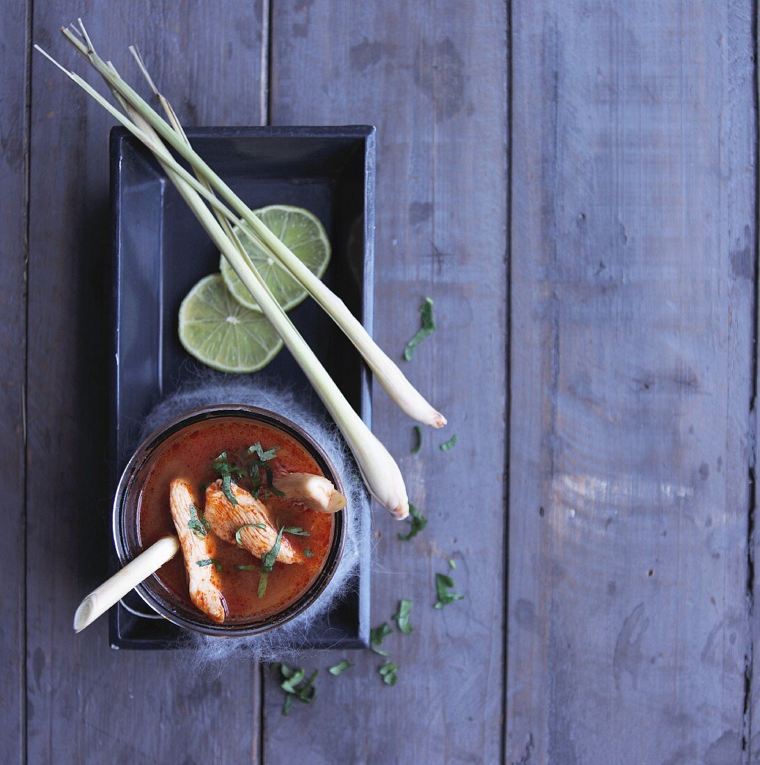 Thailändische Tom Yum Suppe