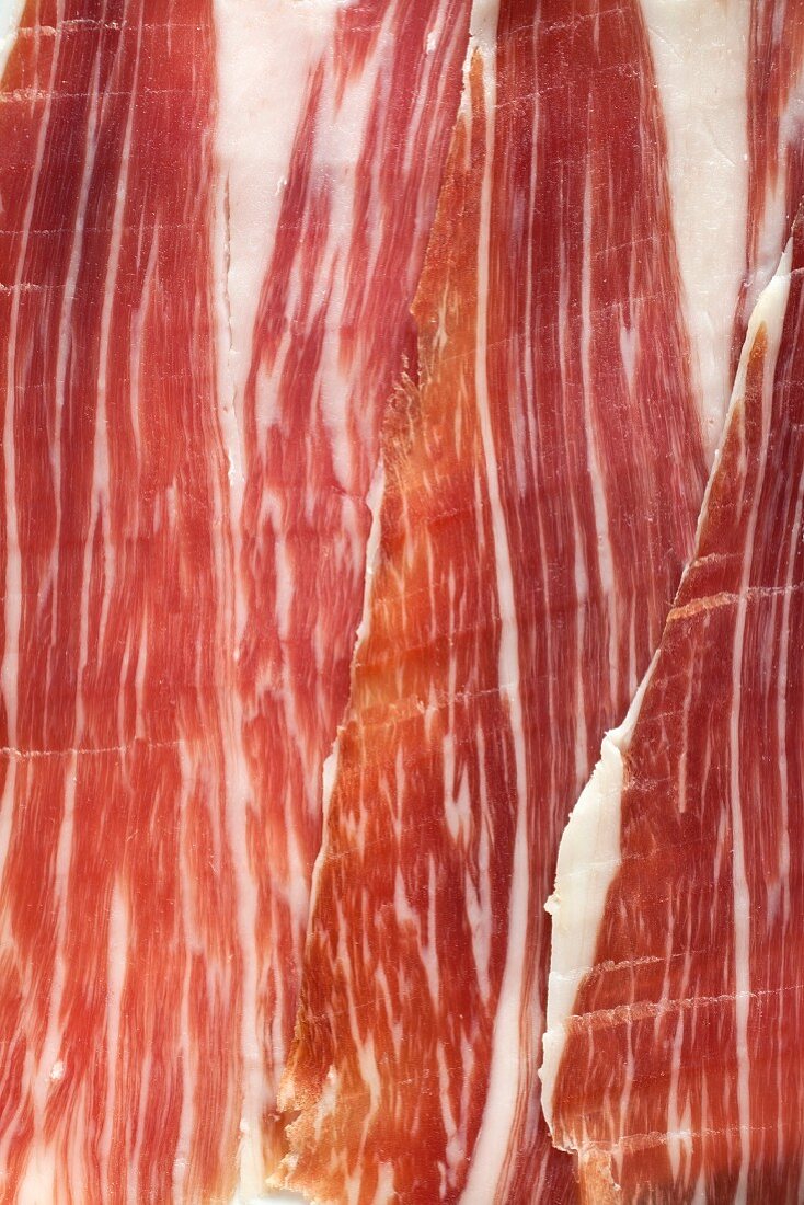 Spanish ham, sliced