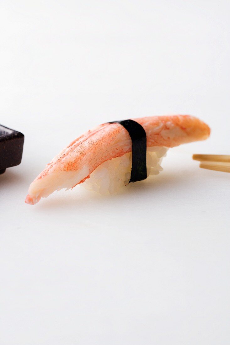 Nigiri sushi with fish