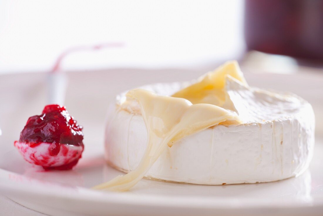 Camembert and jam