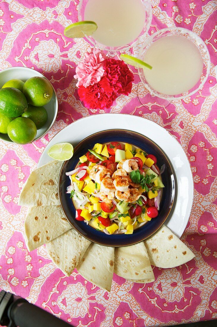 Tortillas mit Garnelen (Mexiko)