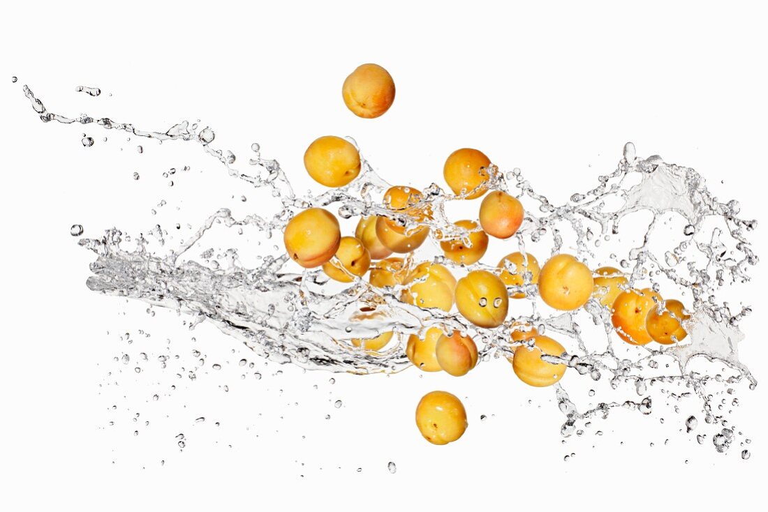 Apricots and a splash of water