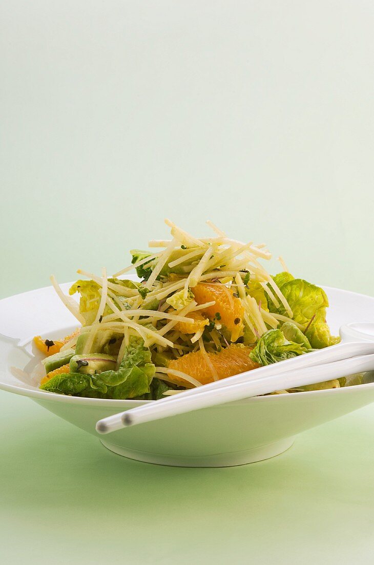 Swede salad with orange