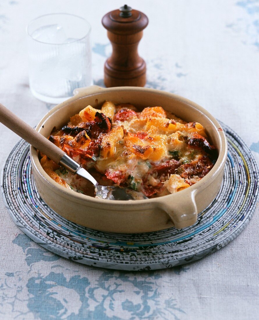 Macaroni Cheese mit Tomaten