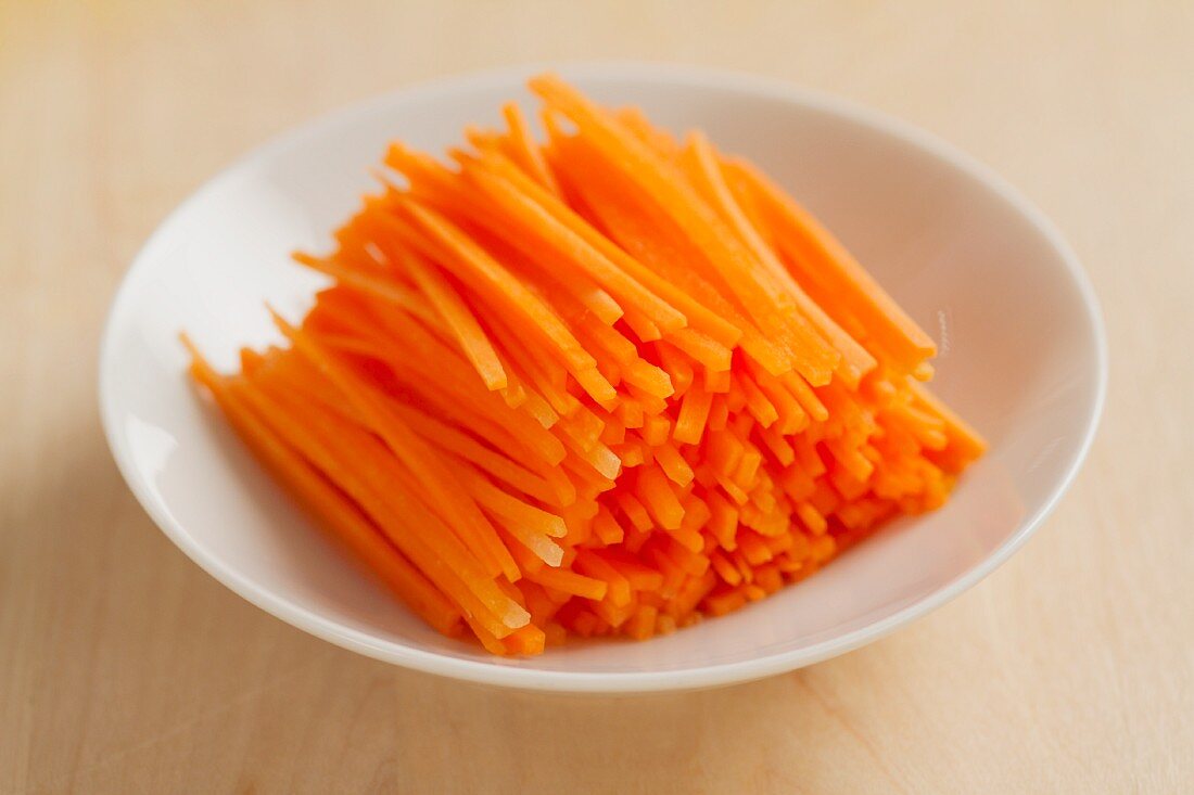 Julienne carrots