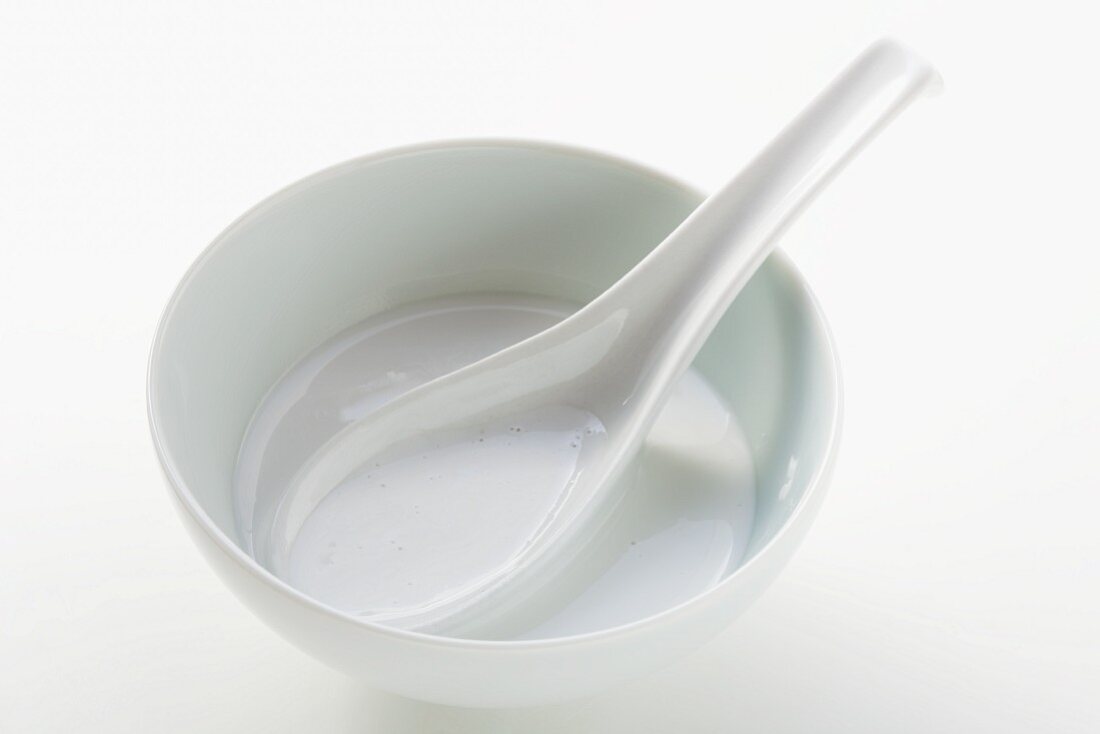 Small bowl of coconut milk