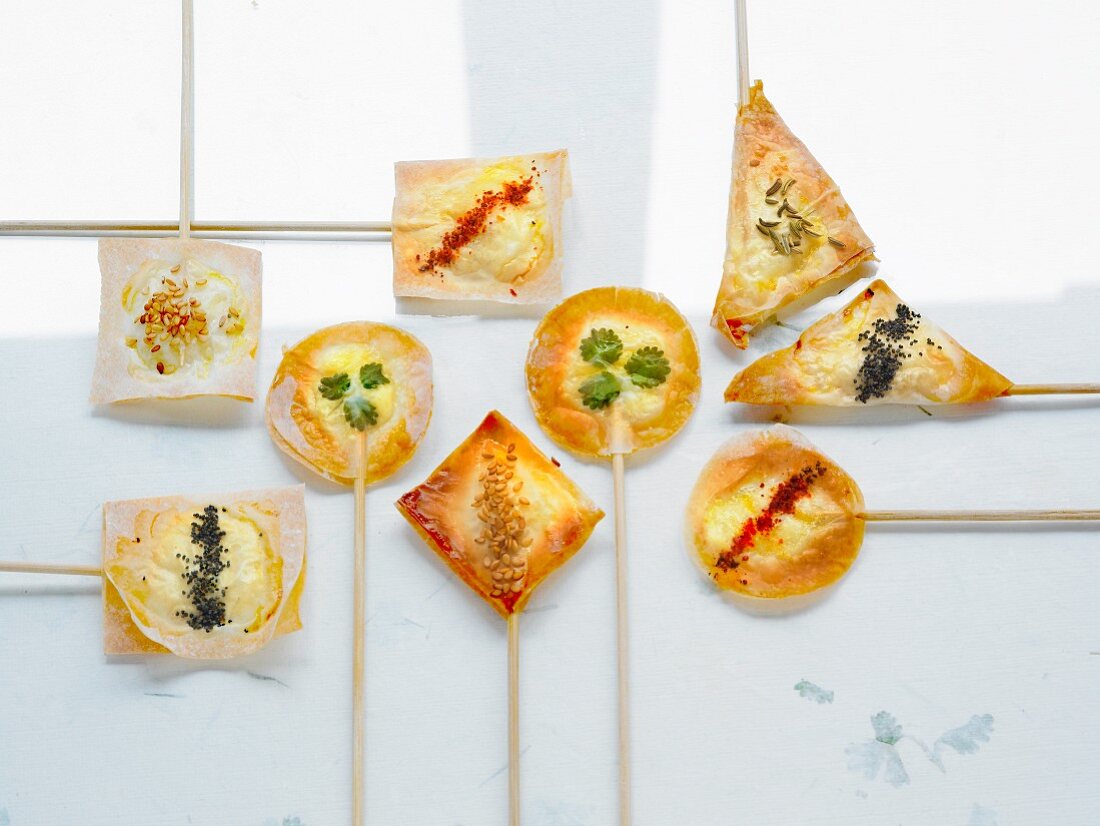 Spicy goat's cheese appetisers