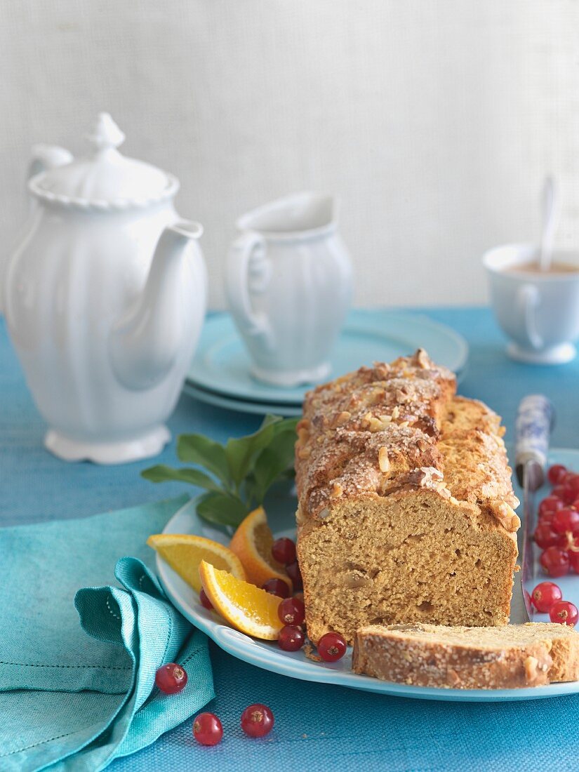 Gluten Free Walnut Banana Bread with Tea Service