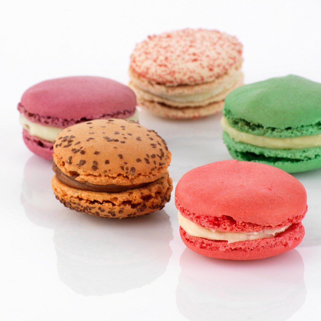 Mehrere verschiedene Macarons