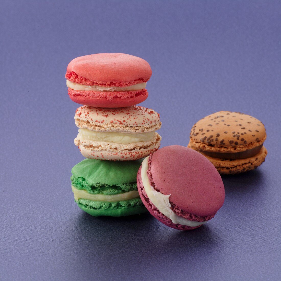 Five different macarons