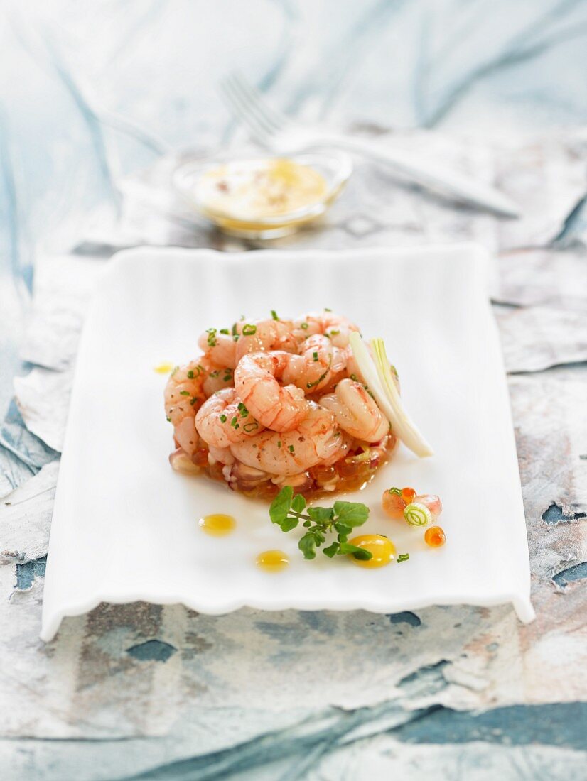 Shrimp timbale