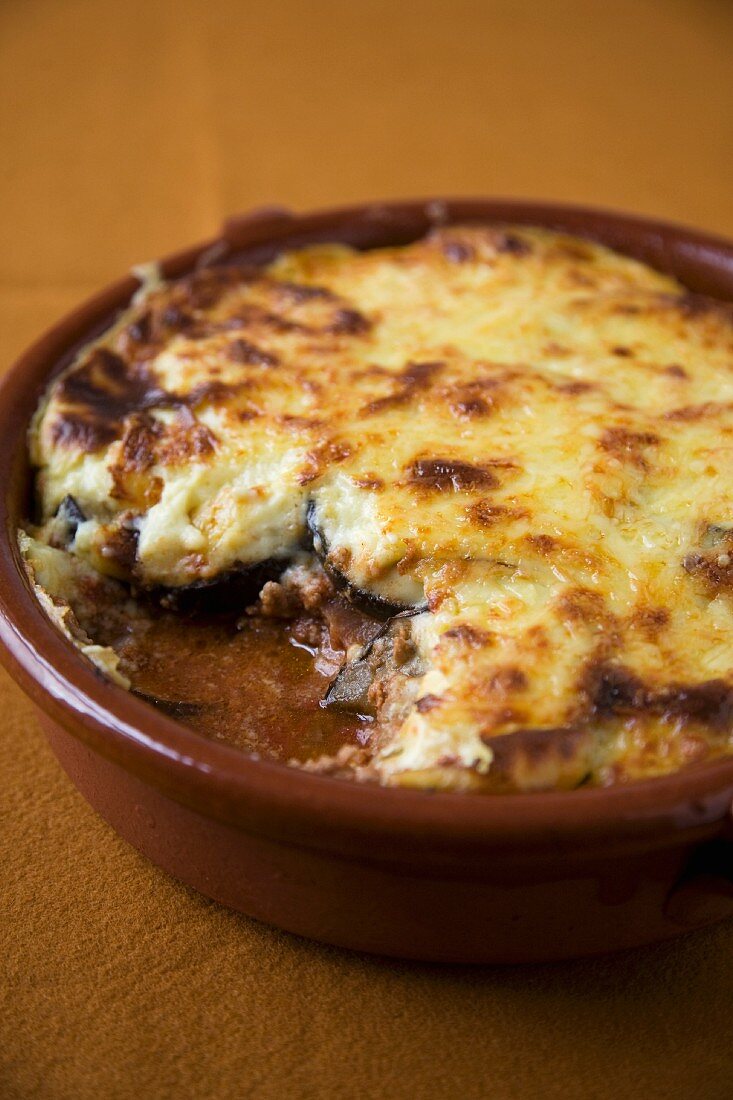 Moussaka in der Backform