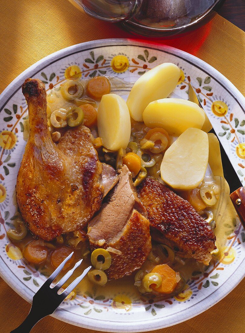 Roast Duck with Orange and Olive Sauce (Pato a la Sevillana)