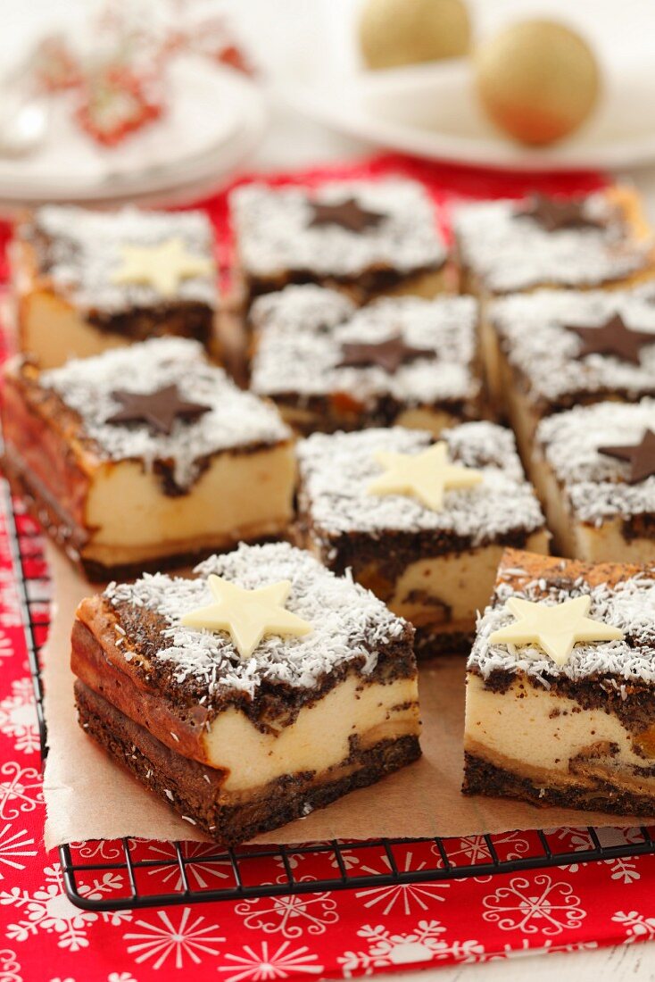 Käsekuchen mit Mohn (weihnachtlich)