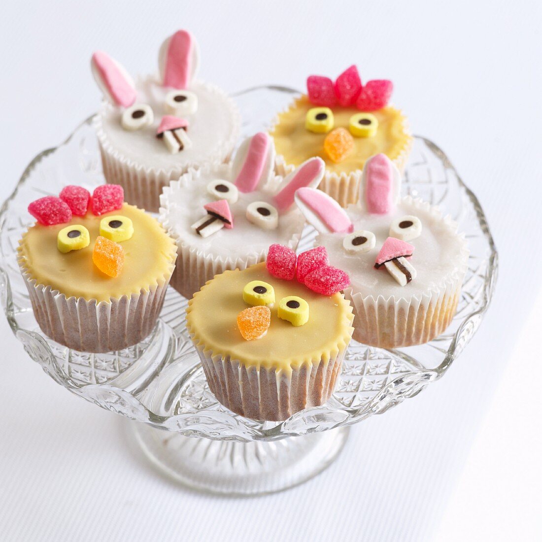 Lustige Cupcakes für Ostern