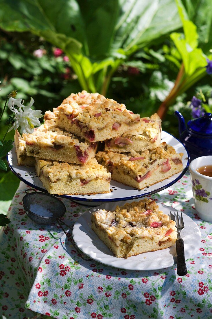 Rhabarber-Streusel-Kuchen