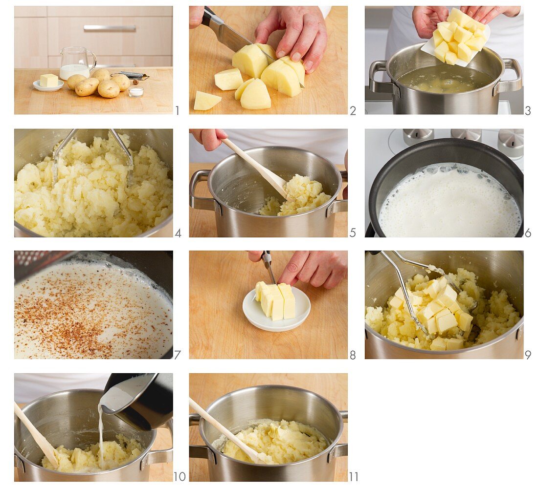 Kartoffelpüree zubereiten