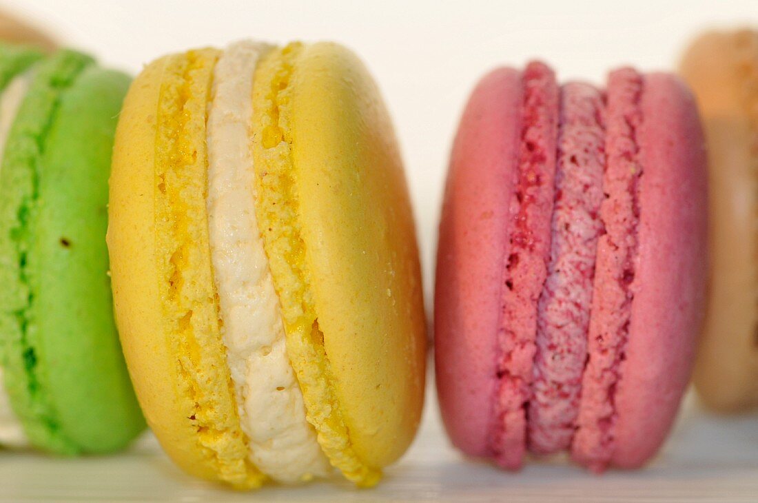Verschiedene Macarons (Close Up)