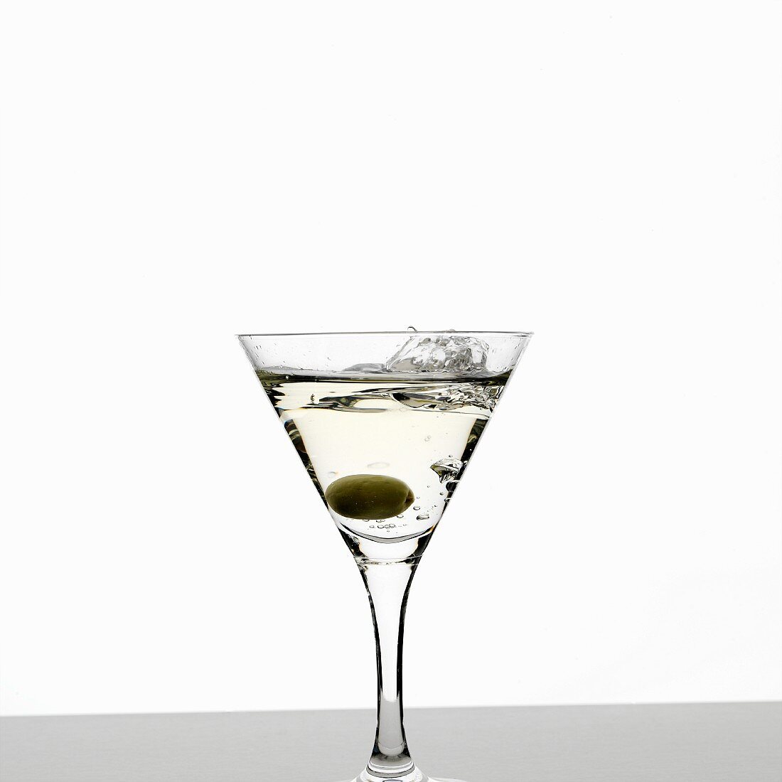 Martini with olive