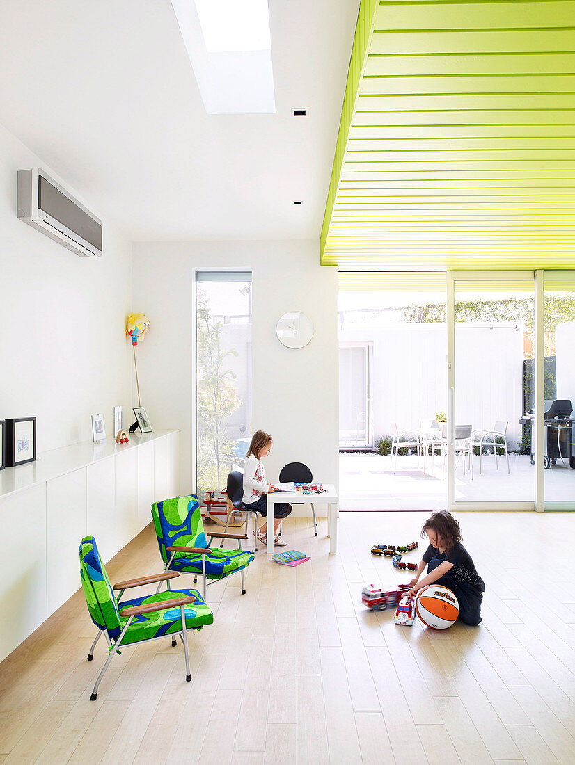 Children's play area in living room