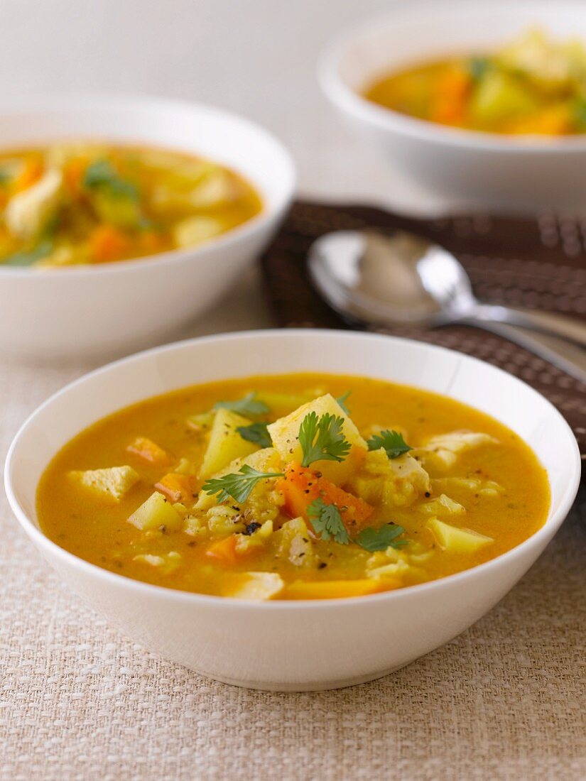 Vegetable soup with pumpkin