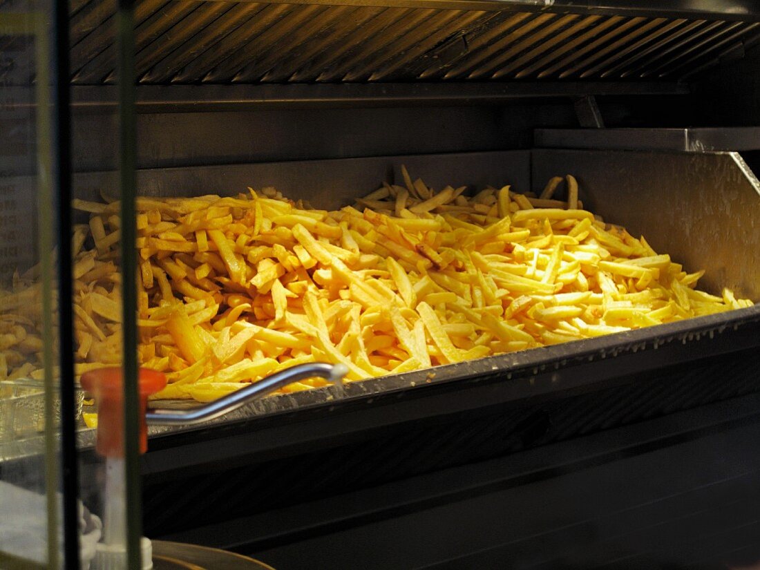 Chips in a fast food shop