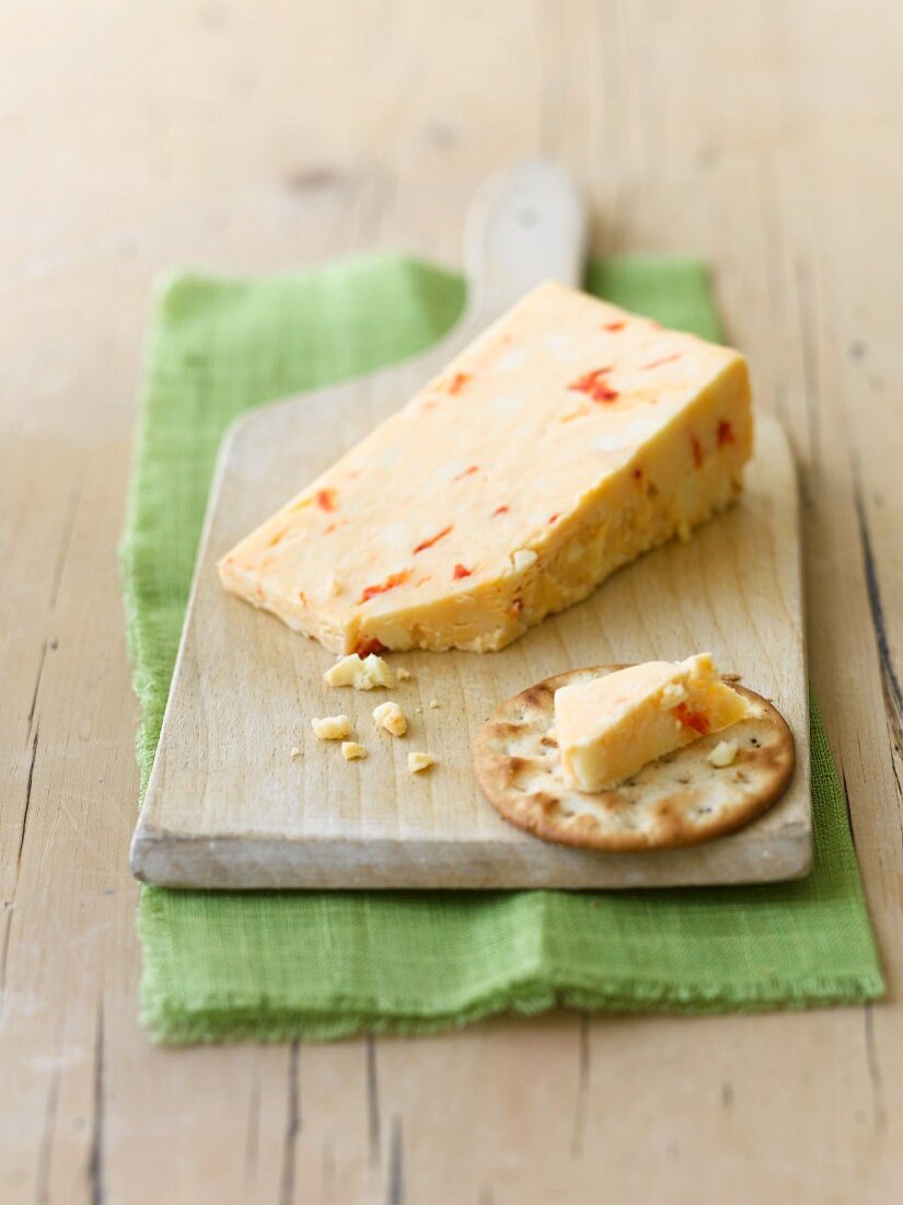 Cracker mit Käse
